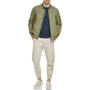 Men's Custom Blank Stand Collar <b>Baseball</b> <b>Bomber</b> <b>Jackets</b> Wholesale Polyester Motorcycle Sports Coats Plus Size Letterman Design - Product Image 3
