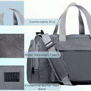 Bolsa de Lona Deportiva Expandible de Gran Capacidad, Estilo Vintage, Unisex, Resistente, Tipo Tote, Bandolera, Bolsa de Viaje y Gimnasio, MOQ Bajo - Product Image 5