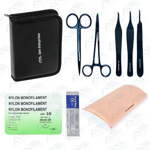 ชุดฝึกเย็บแผลสำหรับนักเรียนทางการแพทย์เครื่องมือใช้ทางการแพทย์กรรไกรตัดสเตนเลสสตีลเครื่องมือทางการแพทย์ - Product Image 1