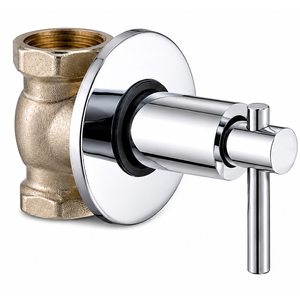 Vanne de chasse d'eau en laiton de qualité supérieure à haut débit, robuste, pour système de plomberie sanitaire de salle de bain et économie d'eau - Product Image 1