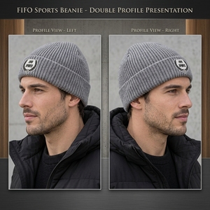 Custom <b>Knitted</b> Beanie <b>Hat</b> <b>Men</b> Beanies Cap Soft Warm Fabric Comfortable Stretch Fit Winter Outdoor Headwear Casual Fashion Daily - Product Image 4