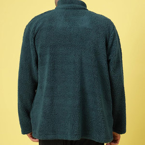 Button-Up <b>Sherpa</b> Jacket With Chest Pockets and Casual Fit Lightweight <b>Sherpa</b> <b>Fleece</b> Winter Jacket - Product Image 3