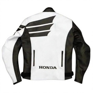 Veste de moto en cuir de vache véritable Zonda pour homme, veste de course/chaquetta avec protection CE niveau 2 et bosse de protection - Product Image 2