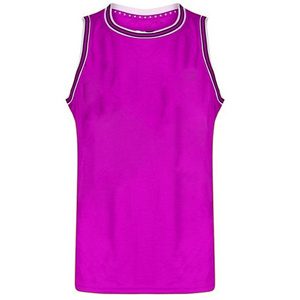 Maillot de basket sans manches rouge pour homme, séchage rapide, 100 % polyester, coupe classique, adultes, toutes saisons, impression sublimée - Product Image 4
