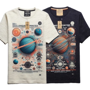 100% camisetas de algodón 100% con estampado elegante de manga corta de diseño personalizado de alta calidad con logotipo y etiqueta personalizados hechas en Bangladesh - Product Image 6