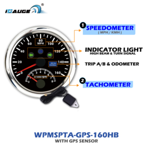 85mm 2in1 12V 24V GPS Đồng hồ tốc độ đo tốc độ đo tốc độ 4in1 nhiệt độ nước bình nhiên liệu cấp Volt Bar phổ dầu áp lực đo <span class=keywords><strong>Kit</strong></span> - Product Image 3