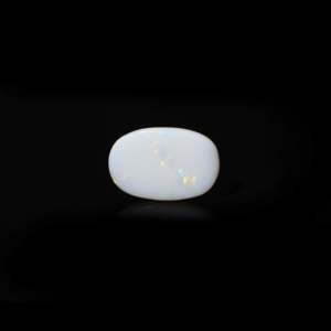 Natural Larimar Amber Opal Loose Gemstone 6.85 Carat Oval Cabochon for Fine Jewelry - Product Image 2