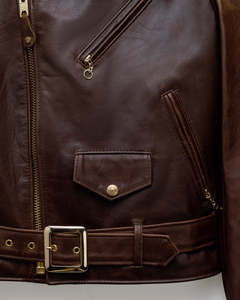 Chaqueta de Aviador Personalizada para Hombre, de Cuero Genuino Marrón, con Forro de Piel, Cierre de Cremallera, Estilo Motero Invernal, a la Moda - Product Image 4