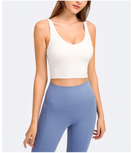 Women's Backless Racerback Sports Bra Moisture Wicking Anti-UV Lightweight Spandex/Polyester Medium Support Yoga Activewear OEM - Product Image 5