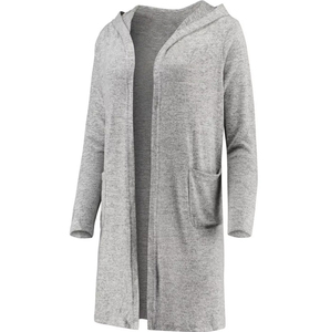 Women <b>Long</b> Sleeve Knitted <b>Cardigan</b> With Pockets Solid Color Casual Open Front Sweater Full <b>Length</b> Anti-Pilling Acrylic Material - Product Image 2