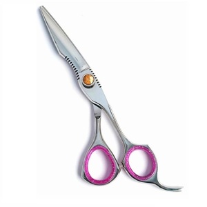 Ciseaux de coiffure professionnels en acier inoxydable japonais doré avec logo personnalisé pour salon de coiffure, vente en gros - Product Image 1