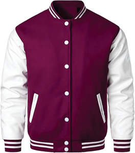 Fabricant de vestes varsity personnalisées en gros pour les marques de streetwear, avec patchs en chenille, tissu en mélange de coton, production en grande quantité - Product Image 3