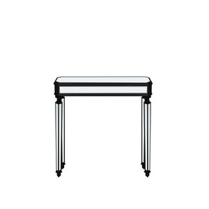 Consolle Black Mirror 48 piedi, in legno vintage intagliato, splendida e raffinata, per ingresso e soggiorno, tavolo da divano, stile classico - Product Image 4