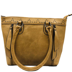 Sac bandoulière en cuir véritable avec fermeture éclair et sangle arquée amovible, design minimaliste pour femme - Product Image 4