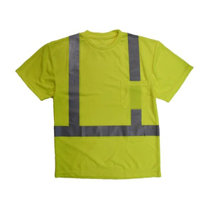 Camisetas de seguridad para hombre al por mayor, ANSI Clase 2, con luz LED, logotipo y diseño personalizados, camisetas de seguridad industriales de manga corta - Product Image 5