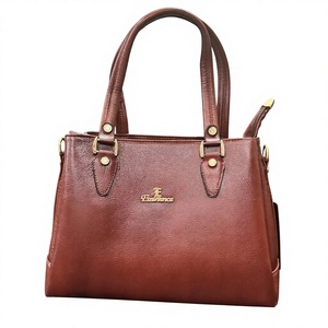 Bolso de Mano de Cuero Genuino de Marca Popular para Mujer, con Cierre de Cremallera, Dos Correas, Impermeable, de Gran Capacidad - Product Image 1