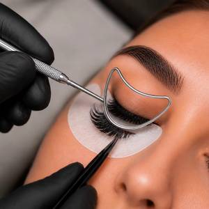 Stainless Steel Wall Mounted Facial Mirror with <b>Textured</b> Handle Magnifying Feature <b>Powder</b> Application for Precise Makeup - Product Image 3