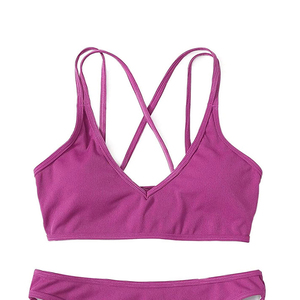 ชุดออกกำลังกายวิ่ง 2 ชิ้น แบบไร้รอยต่อ คุณภาพสูง แห้งเร็ว ระบายอากาศได้ดี ผลิตจากผ้าสแปนเด็กซ์และโพลีเอสเตอร์ สินค้าใหม่ขายส่งแบบกำหนดเองได้ - Product Image 5