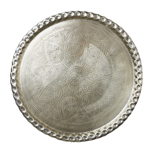 Assiette à dîner en aluminium, plateaux de service alimentaire personnalisés, assiettes et plats en aluminium argenté, forme ronde, plusieurs tailles - Product Image 2