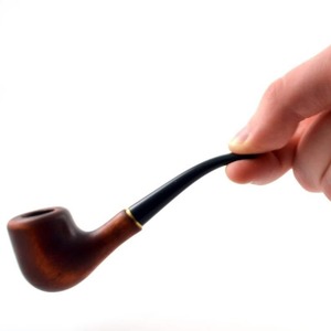 Pipa de Fumar de Madera Hecha a Mano, Pipa de Tabaco Decorativa de Estilo Clásico con Acabado de Espejo, Pieza Decorativa para el Hogar - Product Image 4