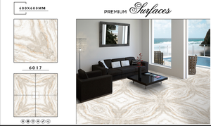 Azulejos de Porcelana Pulida y Esmaltada de Alta Calidad de 600x600 mm, Azulejos para Piso con Aspecto de Mármol para Interiores y Exteriores con Diseño Moderno - Product Image 3