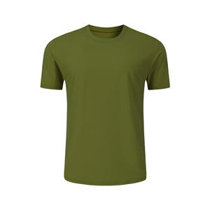 Conjunto de Camisetas Personalizadas de Cuello Redondo para Hombre, Camisetas Básicas de Algodón y Poliéster Lisas al por Mayor, Fabricante OEM ODM Deportivo Casual - Product Image 2