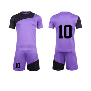 Custom Panther Blue Digital Print Breathable Summer Short Sleeve Soccer Uniform Jersey for <b>Men</b> - Product Image 1