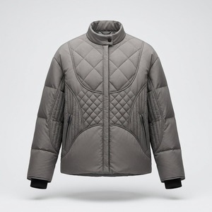 Custom puffer <b>jackets</b> Womens <b>fleece</b> lined puffer Hooded Puffer <b>Jacket</b> Factory Price for Wholesale Buyers - Product Image 2