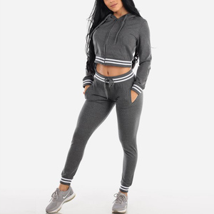 Conjunto Deportivo Ecológico para Mujer, Elástico en 4 Direcciones, con Sudadera con Capucha y Leggings, 2 Piezas (Poliéster/Algodón) - Product Image 5