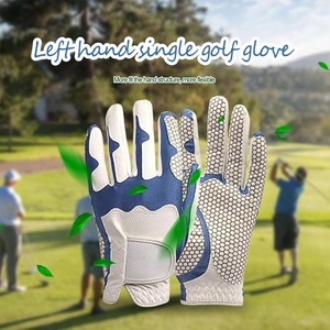 Gants de golf ajustables et personnalisés pour hommes, noirs, résistants à la transpiration, en similicuir souple et durable, pour le sport professionnel - Product Image 3