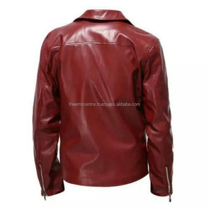 Recién llegado, chaqueta de cuero a la moda personalizada para hombre, ropa a la moda, nuevo estilo, venta directa de fábrica 2024, chaqueta de cuero para hombre - Product Image 4