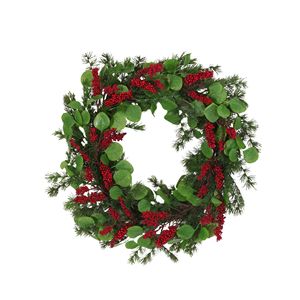 Guirlande de Noël de 25,5 pouces pour la décoration de la porte d'entrée intérieure ou extérieure, couronnes d'hiver pour l'intérieur et l'extérieur, guirlande de Noël - Product Image 3