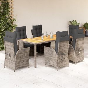 Conjunto de Comedor para Jardín en Gris Oscuro - Product Image 1