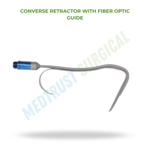 Retractor Converse con Guía de Fibra Óptica, Instrumento Quirúrgico, Retractor Nasal para Cirugía ORL, Acero Inoxidable - Product Image 2