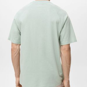 Camiseta Deportiva Extra Grande Personalizada para Hombre, 100% Algodón, Verano, Alta Calidad, Secado Rápido, Transpirable, Manga Corta, Logotipo Personalizado, Gimnasio - Product Image 6