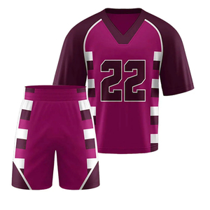 Ensemble complet de lacrosse pour hommes et femmes, uniforme complet, maillot en polyester, short et veste à fermeture éclair, vêtements de sport d'équipe - Product Image 6