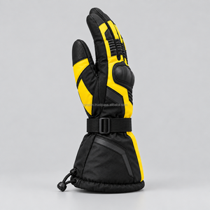 Motorbike Winter <b>Gloves</b> Leather Sports Ergonomic Riding Protection Windproof Breathable Full Finger Insulated Interior - Product Image 6