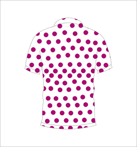 Custom Men’s <b>White</b> Pink Polka Dot <b>Polo</b> Shirt – All Over Dot Print Short Sleeve Golf T-Shirt Breathable Casual Summer Wear - Product Image 5