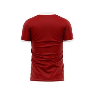 เสื้อฟุตบอลโพลีเอสเตอร์ 100% แบบสั่งทำ สีแดง ดำ เทา ผ้าตาข่าย ระบายอากาศได้ดี แขนสั้น พิมพ์ลายด้านหน้า - Product Image 2