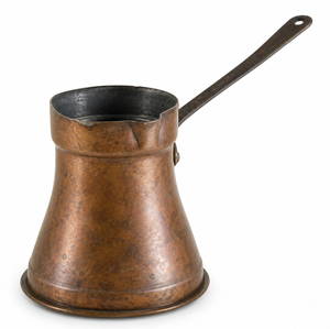 <b>Antique</b> Copper <b>Antique</b> Finish Turkish Greek Arabic Coffee Pot Stovetop Coffee Maker Cezve Ibrik Briki Coffee Pot - Product Image 1