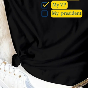 Camiseta Blanca de Algodón Estampada VOTE Fashion para Mujer, Manga Corta, Cuello Redondo, Diseño Gráfico, Informal, con Estampado de Votación, Personalizada, Venta al Por Mayor - Product Image 6