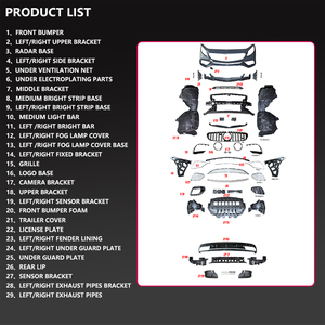 ชุดตัวถังกันชนกันชนหน้าหลัง F87ชุดกันชนกระโปรงข้างเหมาะสำหรับ <span class=keywords><strong>BMW</strong></span> 2ซีรีส์ F22 <span class=keywords><strong>220i</strong></span> 235i 228i - Product Image 5