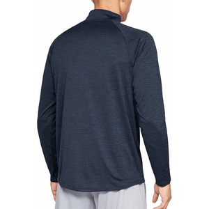 Logotipo personalizado de fábrica para hombre Winter Golf 1/4 Half Zip Stand Collar Sudadera Quarter Zip Pullover Shirt Washed Technique - Product Image 5