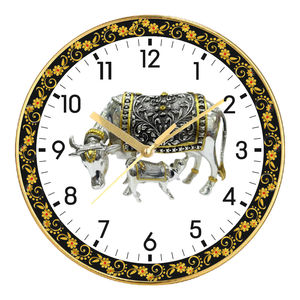 Luxury Bal Gopal Wall Clock Plastic <b>Frame</b> Baby Krishna Spiritual Home Decor Gift Item with Printing for Christmas & Back School - Product Image 3