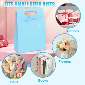 Set di 4 Sacchetti Regalo di Media Dimensione 7 X 4 X 10 Pollici con Manici per Feste, Compleanni, Matrimoni e Altre Occasioni - Product Image 3