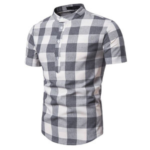 Customizable Casual <b>Tartan</b> 100% Cotton Canvas Fabric <b>for</b> Men and <b>Women</b> Short Sleeve <b>for</b> <b>Shirts</b> with Quick Dry Feature - Product Image 2