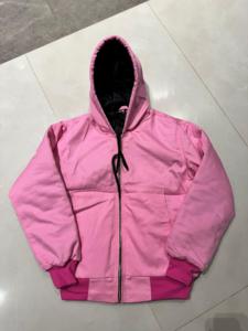 Vestes actives à capuche en toile de coton vintage, chaudes, lourdes, coupe ample, respirantes, écologiques, unisexes, logo personnalisable - Product Image 5