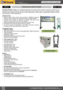 Motor de Corriente Continua sin Escobillas Kitek KMT-02 para Uso Educativo - Product Image 5