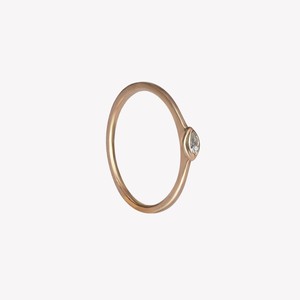 Anillos Apilables de Diamantes Cultivados en Laboratorio Marquise, Oro Sólido de 14K y 18K, Anillos Delicados, Finos, Sencillos, Minimalistas, con Diamantes Solitarios - Product Image 1