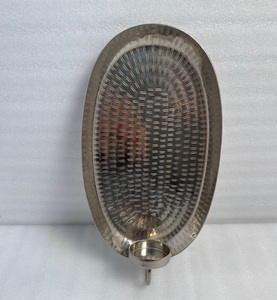 Porte-bougie mural moderne en acier inoxydable avec finition nickel, parfait pour la décoration intérieure de maisons de luxe - Product Image 4